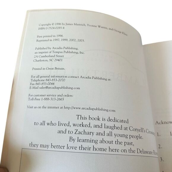 Images of America Lambertville and New Hope Mastrich, warren and Kline Book - Picture 3 of 3